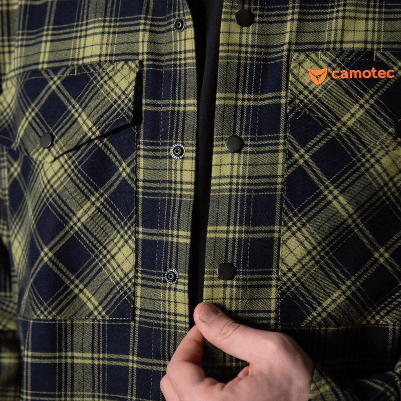 Сорочка “Буревій” (Logo Orange) Lime Green/Navy (8605), XL