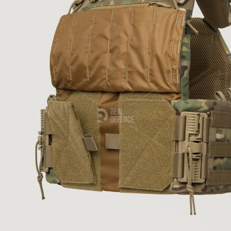 Плитоноска Real Defence Skillet MAX GEN. 4 (M) із бічними кишенями (М) під балістичні пакети Койот L