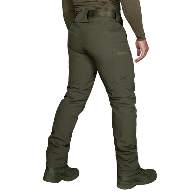 Зимові штани SoftShell Олива (6614), XL