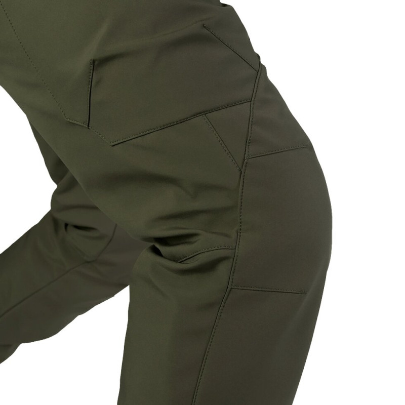 Зимові штани SoftShell Олива (6614), XL