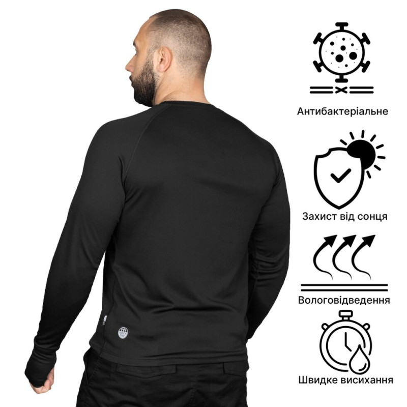 Лонгслів CoolPass Antistatic Black (1160), L