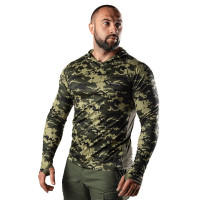 Лонгслів Chiton Air Hood Pixel Green (8063), XXL