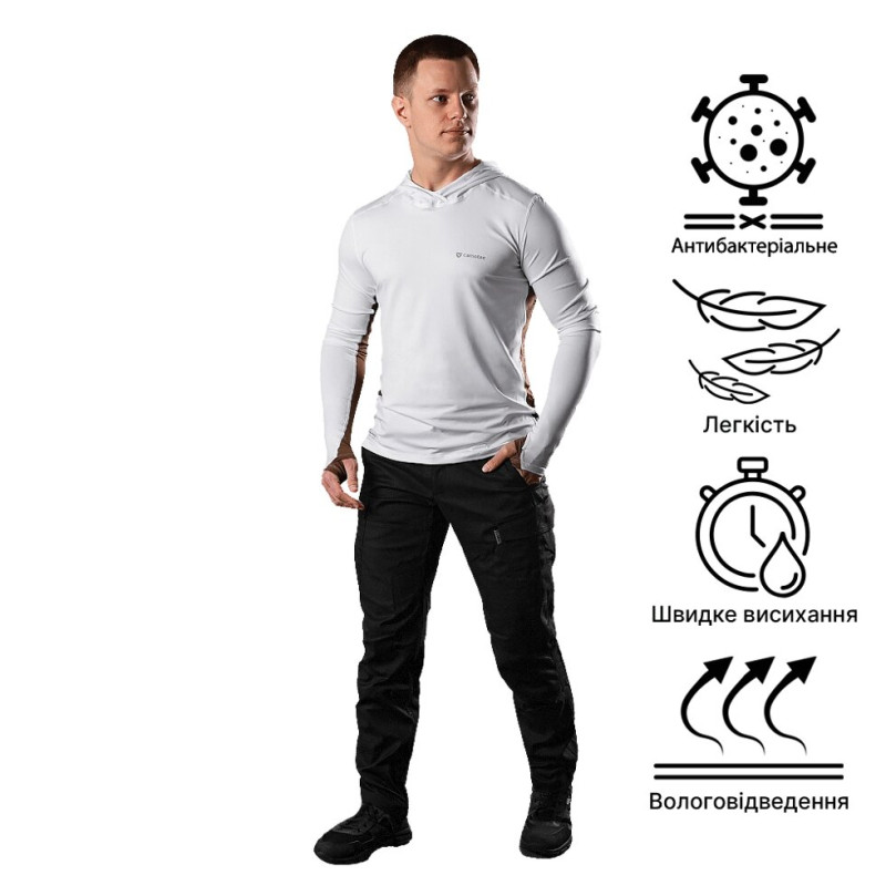 Лонгслів Chiton Air Hood CoolPass SJ Білий (7572), XXXL