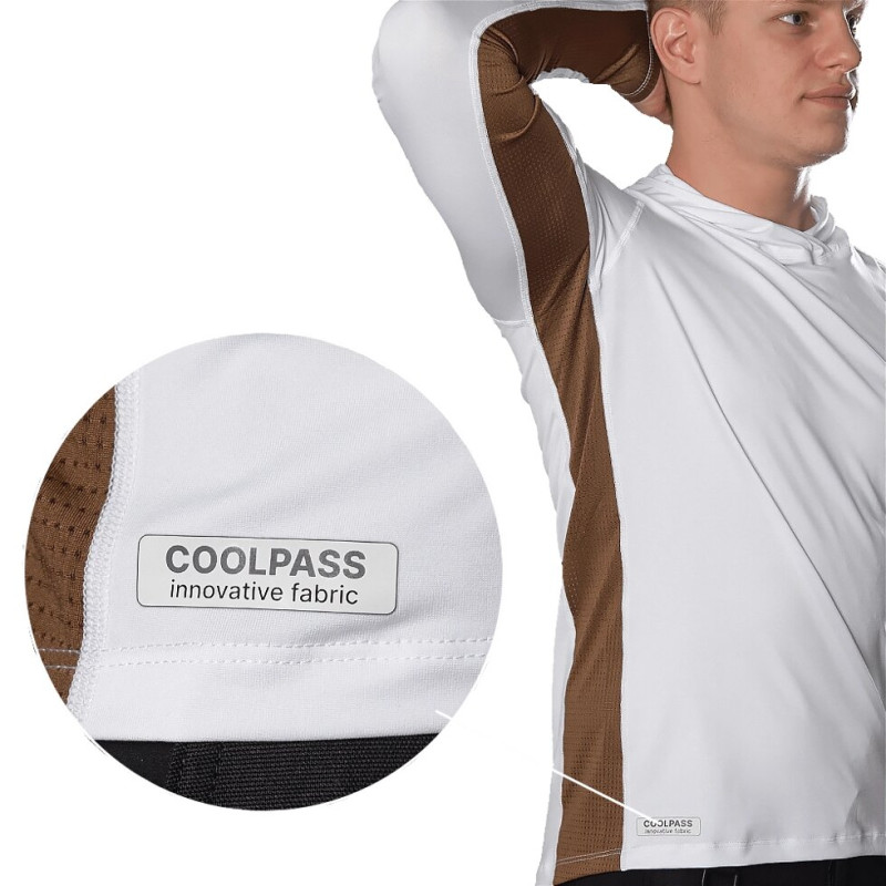 Лонгслів Chiton Air Hood CoolPass SJ Білий (7572), XXL