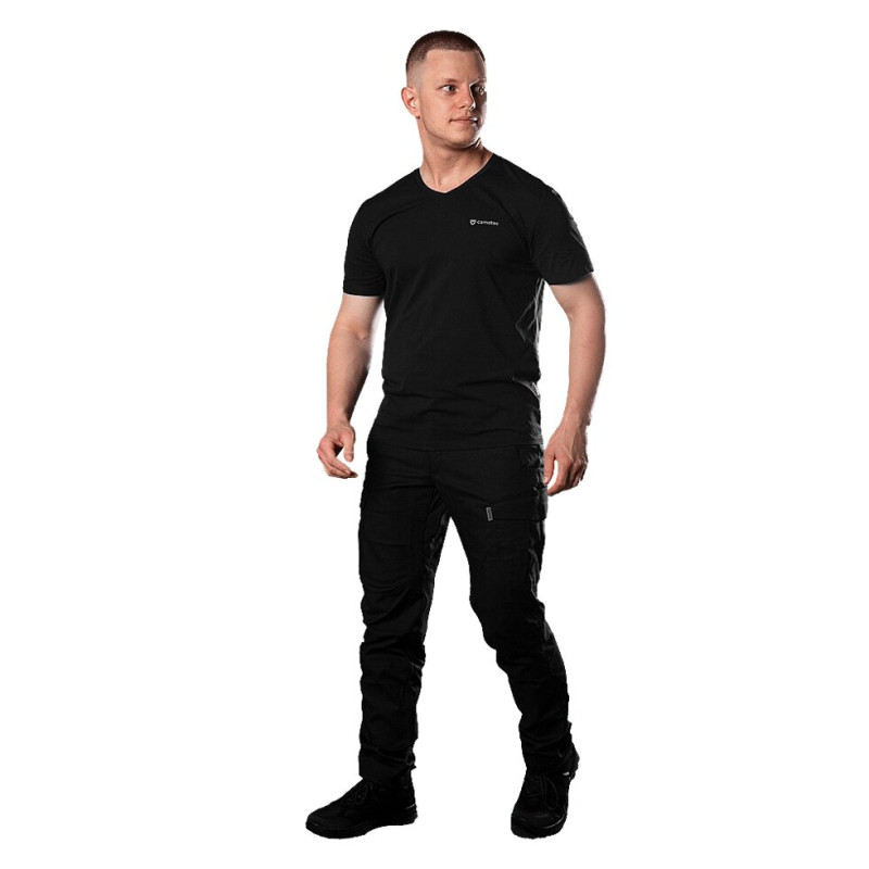 Футболка Totem V-neck Чорна (8283), XXXL