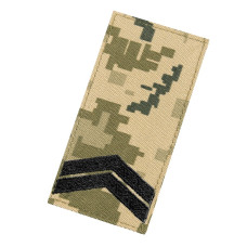 Погон/липучка ЗСУ Молодший Сержант Піксель