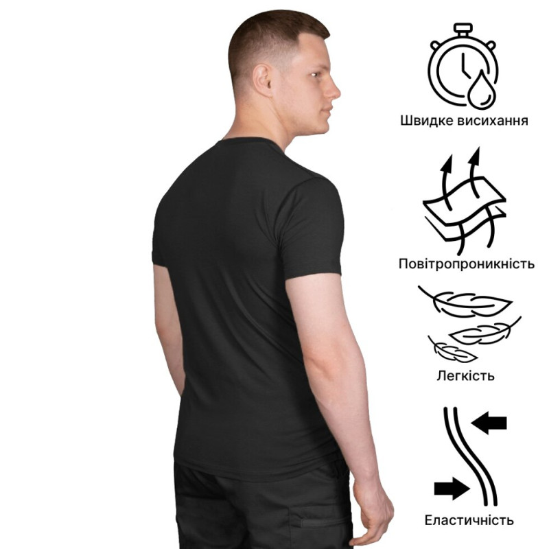 Футболка Modal Logo Чорна (7170), XXXL