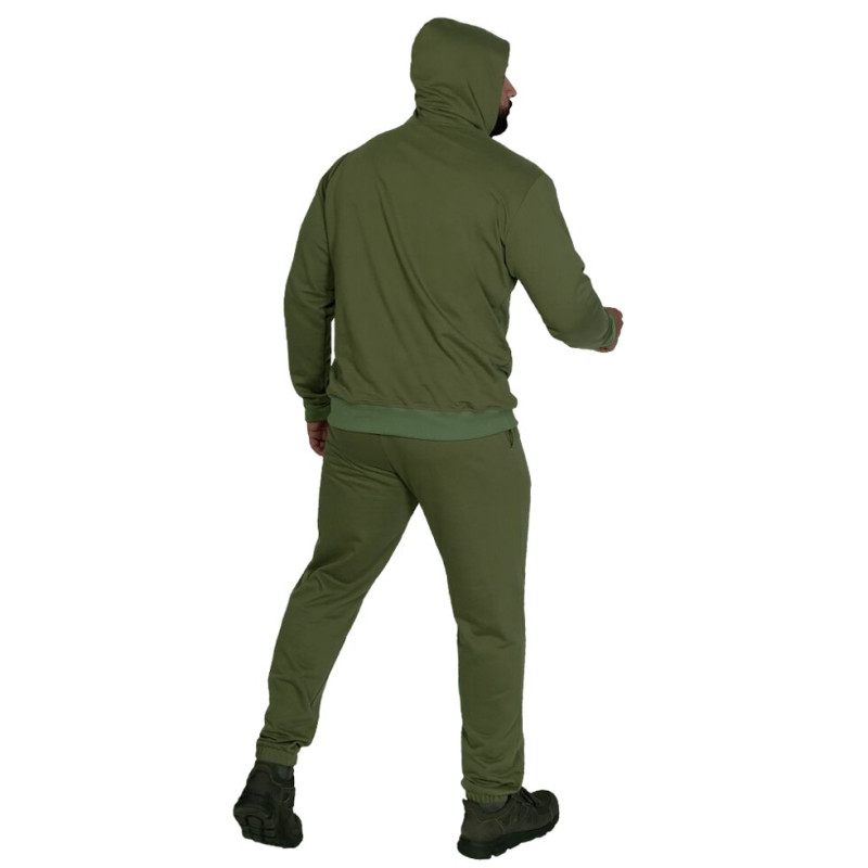 Спортивний костюм Basic Hood Cotton Олива (7383), S