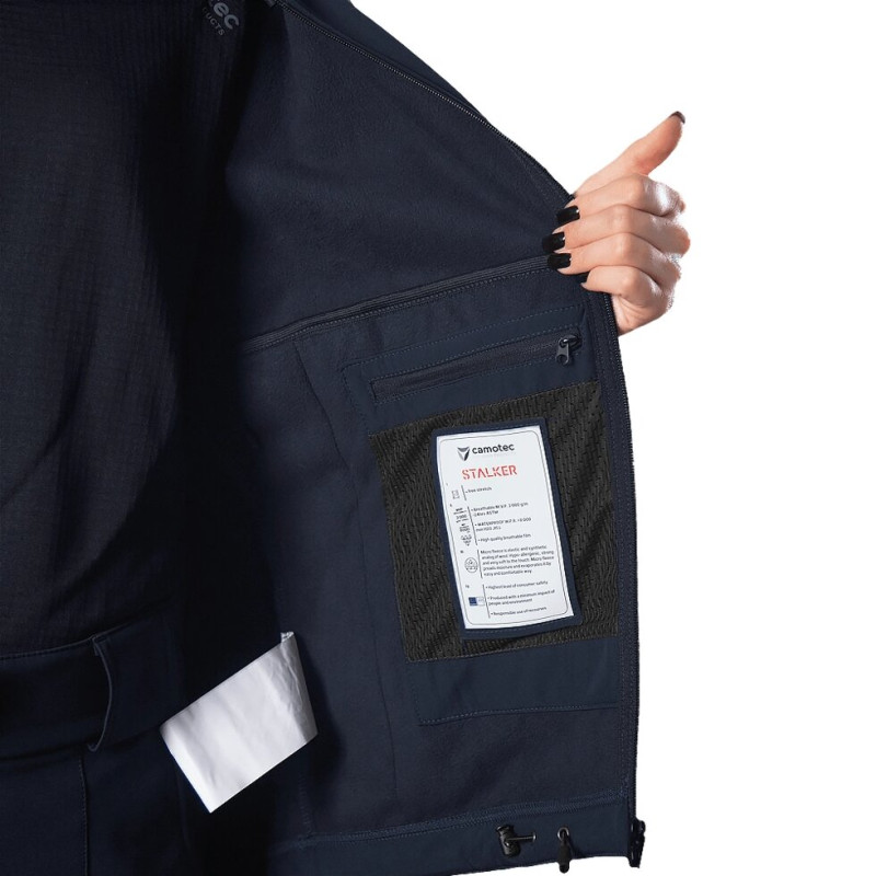 Жіноча куртка Stalker SoftShell Темно-синя (7443), XXXL