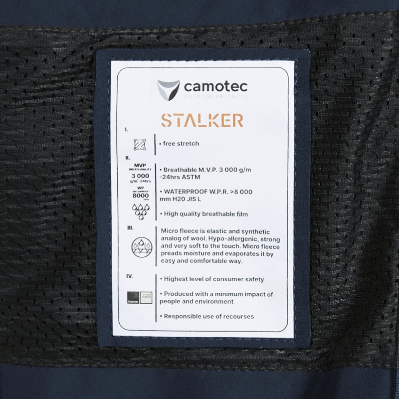 Жіноча куртка Stalker SoftShell Темно-синя (7443), XXL