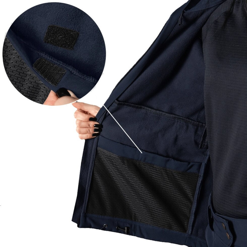 Жіноча куртка Stalker SoftShell Темно-синя (7443), XS