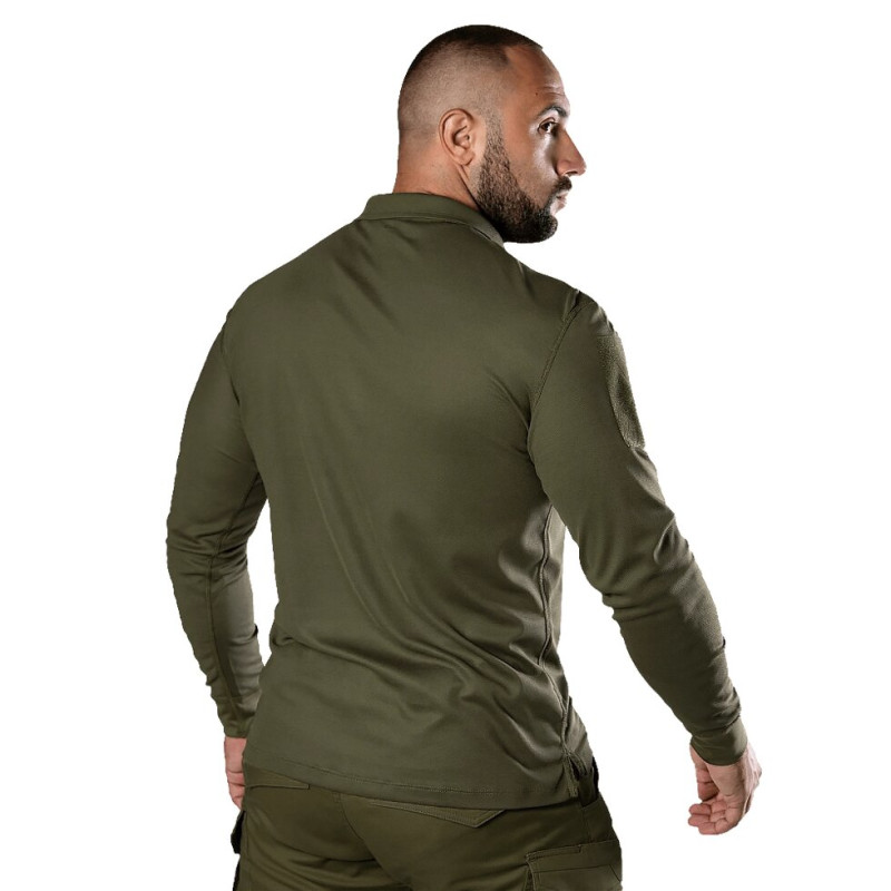 Поло Army ID Long CoolPass Pique LT Олива (8291), XL