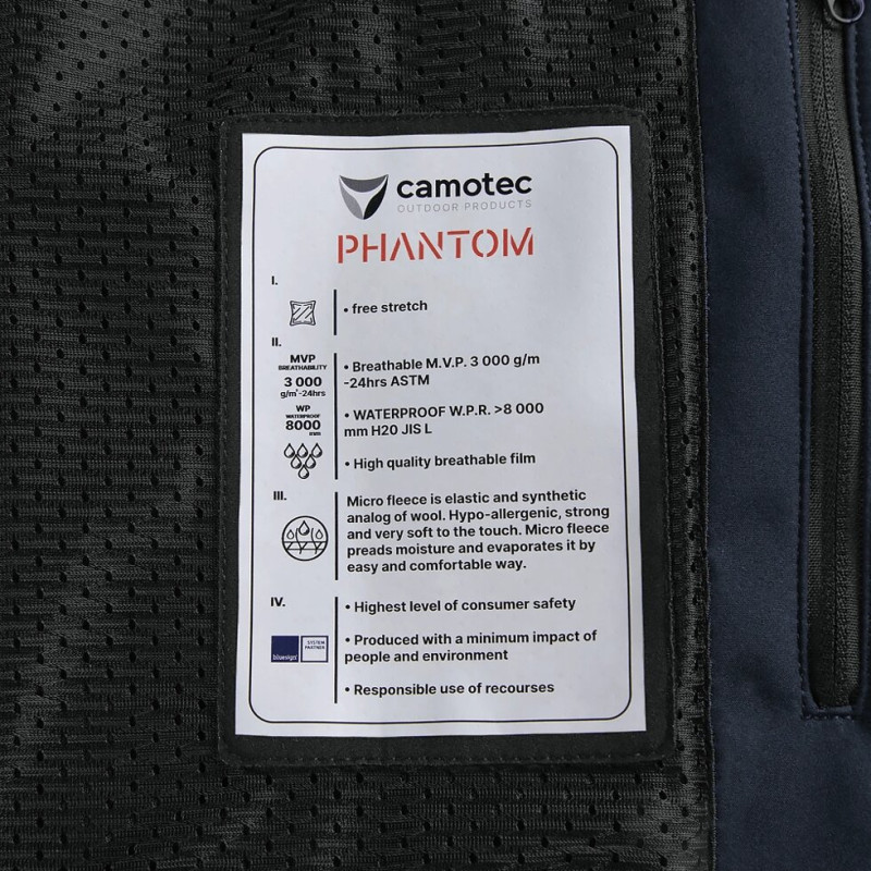 Куртка Phantom SoftShell Темно-синя (7292), M
