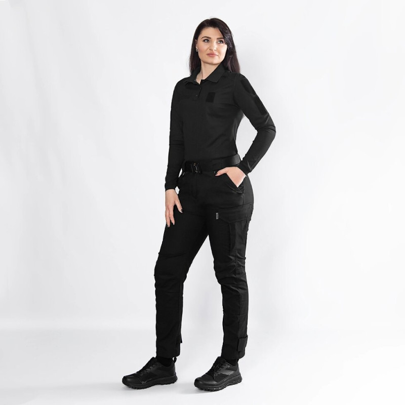 Поло Pani Paladin Long CoolPass Pique LT Чорне (8882), 2XL
