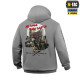 КОФТА HOODIE MY HOME IS MY CASTLE HARD LIGHT GREY M-TAC S