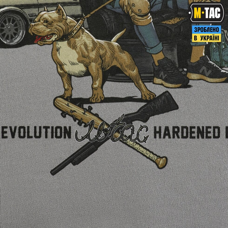 КОФТА HOODIE MY HOME IS MY CASTLE HARD LIGHT GREY M-TAC M
