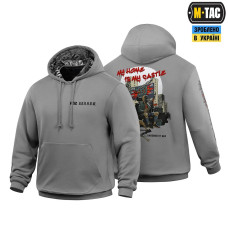 КОФТА HOODIE MY HOME IS MY CASTLE HARD LIGHT GREY M-TAC L