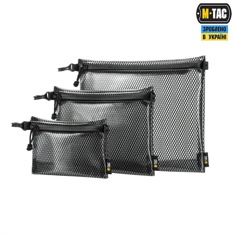 КОМПЛЕКТ ОРГАНАЙЗЕРІВ ZIP POCKET SET ELITE BLACK. M-TAC