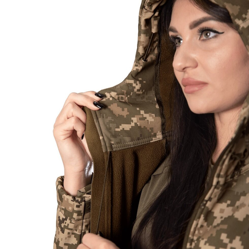 Жіноча куртка Pani SoftShell Піксель (9140), XS