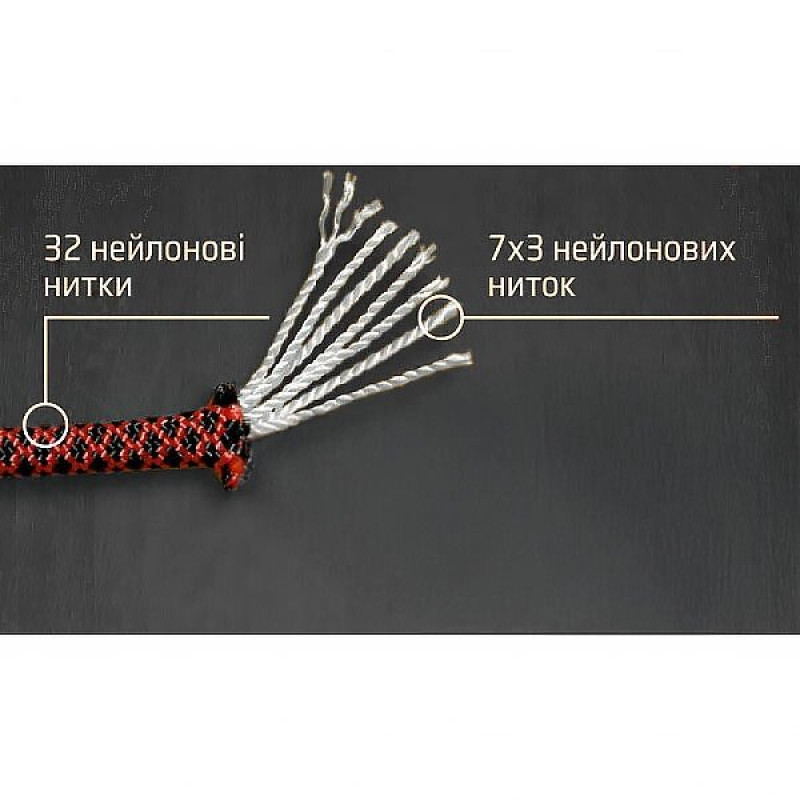 Paracord 550 (10 м) Чорний (9089)