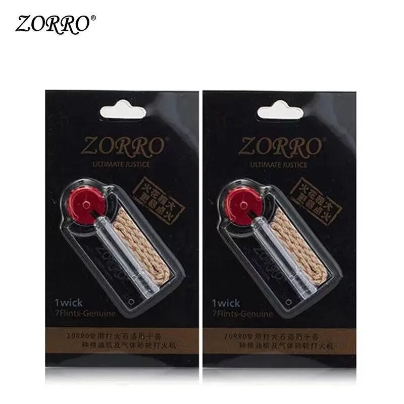 Кремінні та гніт для бензинових запальничок Zorro