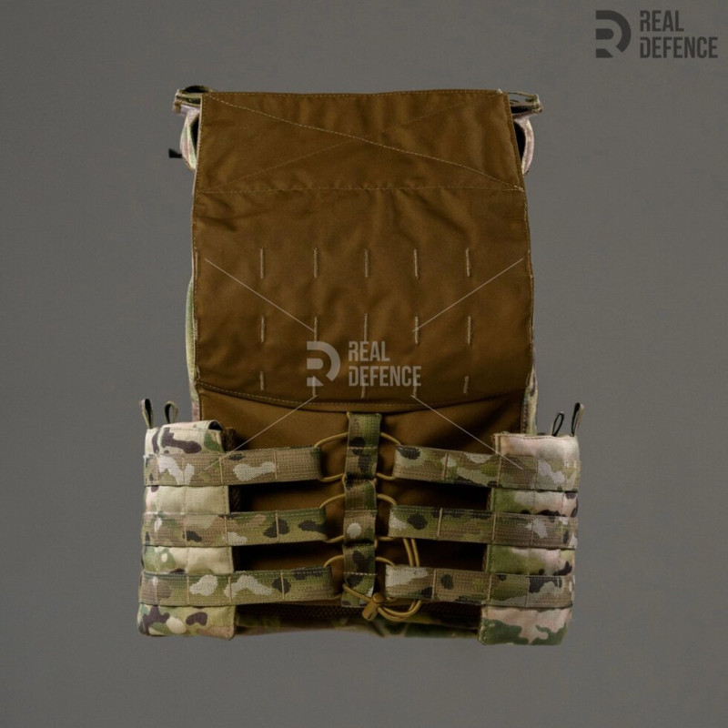 Плитоноска Skillet Max Gen 3 з кишенями під балістичні пакети, MULTICAM USA