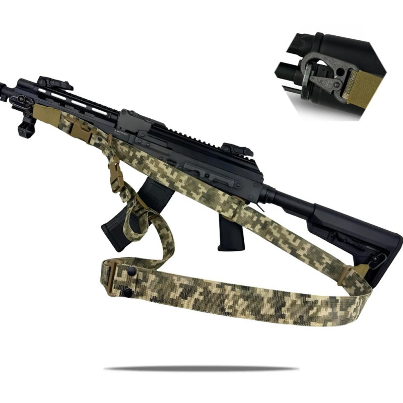 Ремінь триточковий збройовий HEL-CARBINE-P HEL carbine Gen. II Піксель