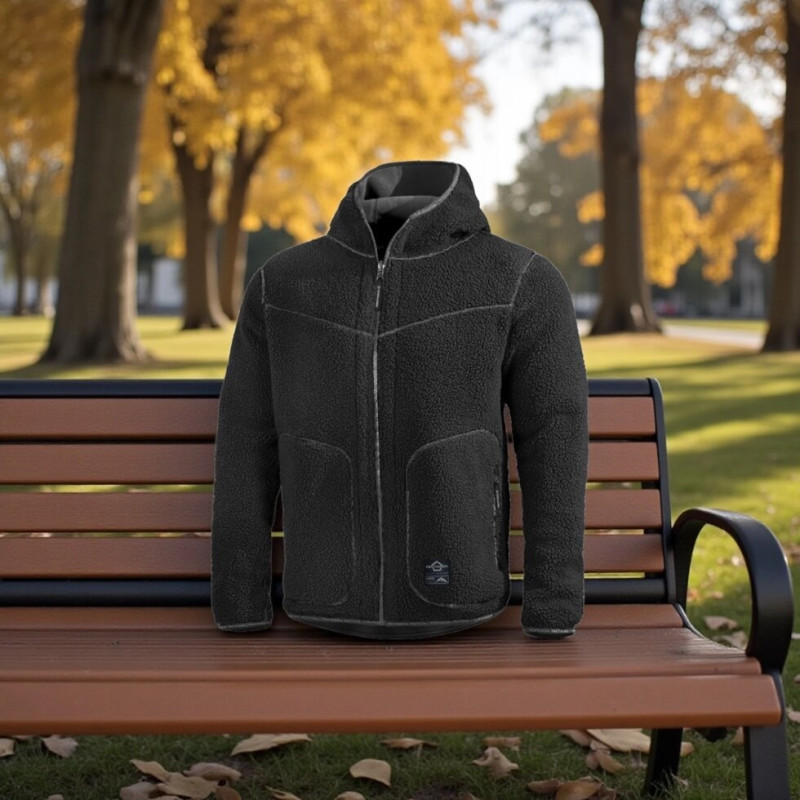 Флісова кофта Pentagon Sherpa Ianos - Black/Wolf Grey S