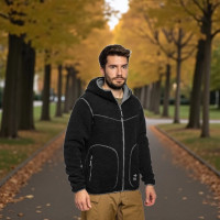Флісова кофта Pentagon Sherpa Ianos - Black/Wolf Grey S