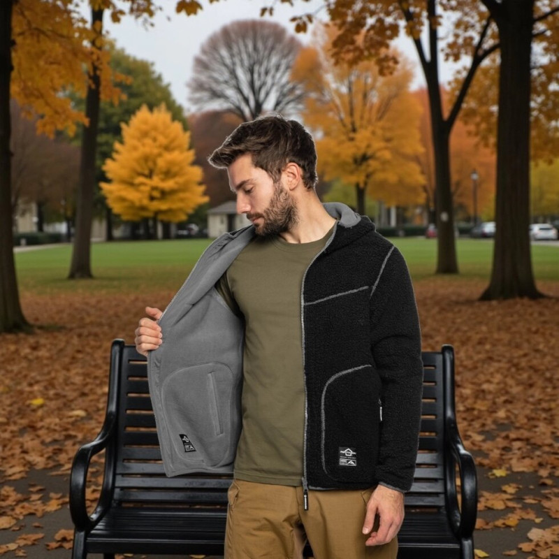 Флісова кофта Pentagon Sherpa Ianos -128-RAL7013/Black/ M