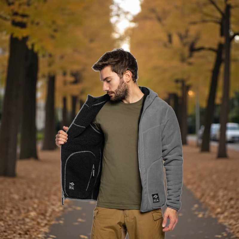 Флісова кофта Pentagon Sherpa Ianos -128-RAL7013/Black/ XL