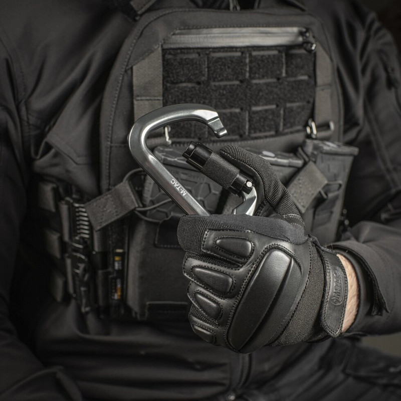 Карабін M-Tac 10 см с байонетною муфтою Keylock сірий