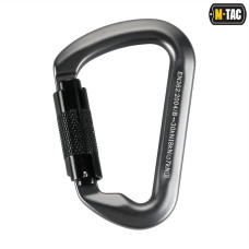 Карабін M-Tac 10 см с байонетною муфтою Keylock сірий
