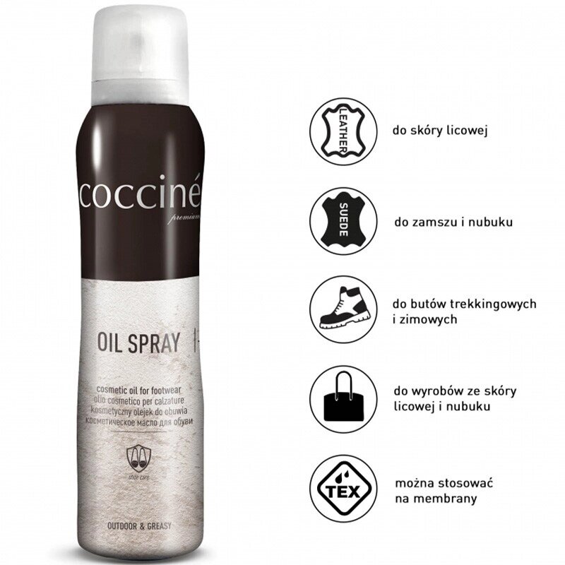 Oil Spray Coccine масло по догляду за шкір. ноб і замші 150 ml