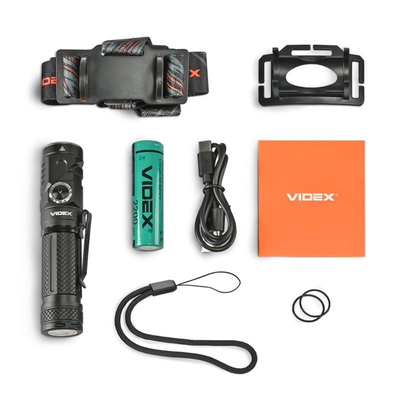 Портативний світлодіодний ліхтарик VIDEX VLF-A232R 1000Lm 5000K