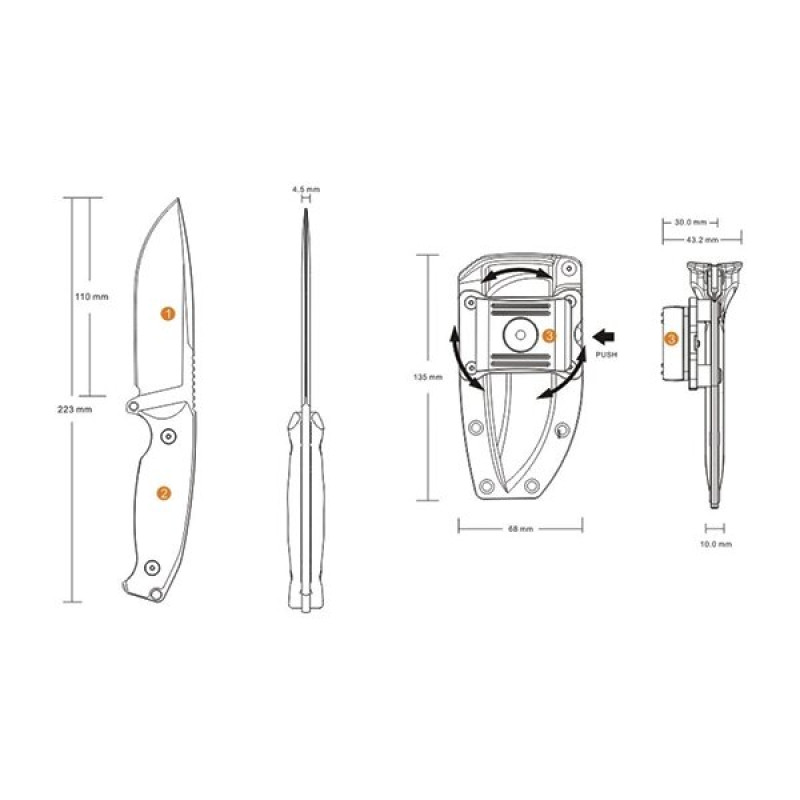 Ніж Ruike Jager / F118-G
