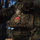 НАШИВКА M-TAC TRAIN HARD FIGHT EASY PVC BLACK/RED