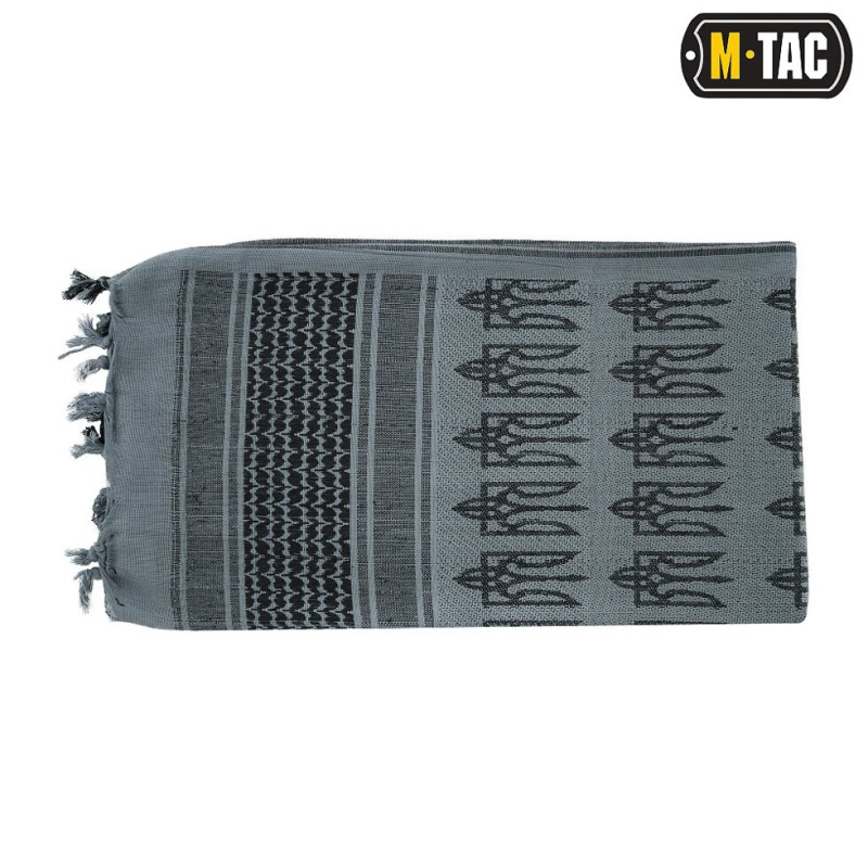 ШАРФ M-TAC ШЕМАГ З ТРИЗУБОМ GREY/BLACK 40905011