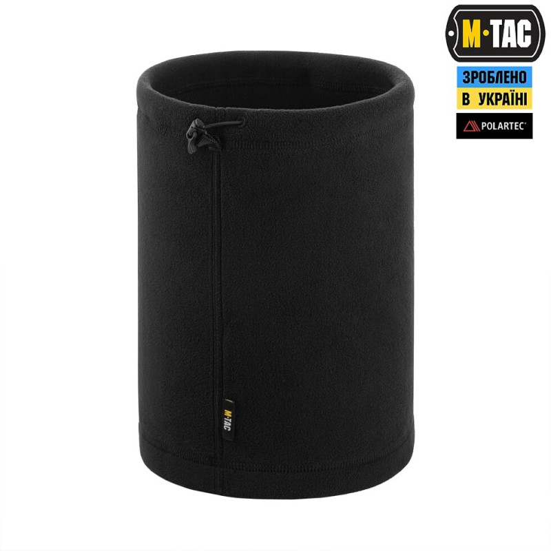 Шарф-труба M-Tac Elite короткий з затяжкою фліс (320г/м2) Black/40586002 - L/XL