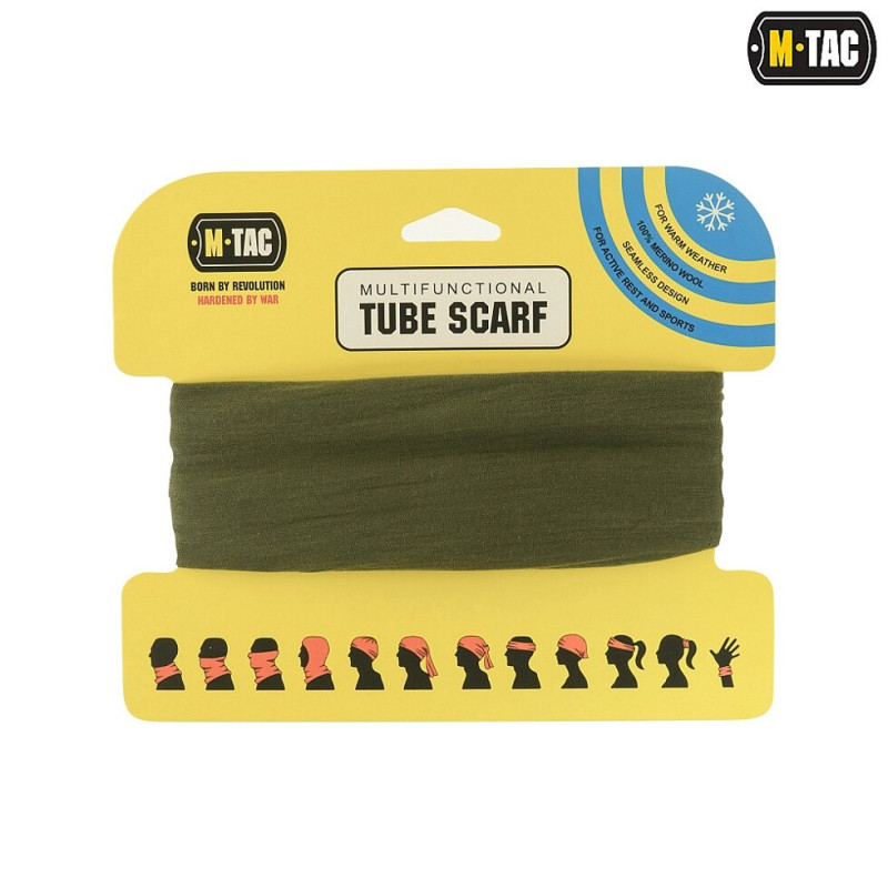 ШАРФ-ТРУБА M-TAC MERINO WOOL OLIVE \ HLI-MWB-OD