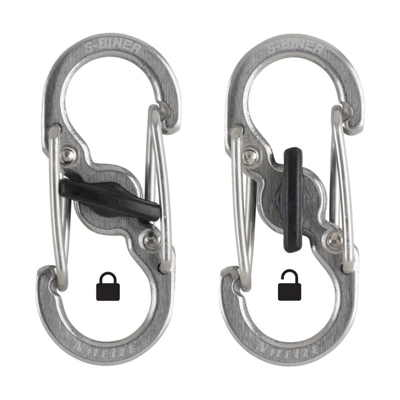 Nite Ize - Карабін Nite Ize - S-Biner MicroLock - 5 шт. - Сталь - Чорний - LSBM-01-5R7