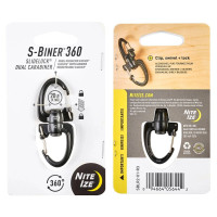 Подвійний карабін Nite Ize - S-Biner 360 SlideLock #2 - чорний - SBLR2-01-R3