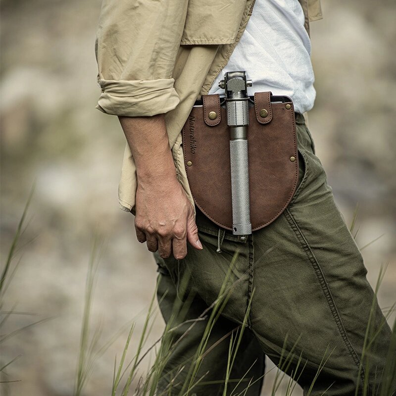 Лопата Naturehike Multifunctional outdoor shovel сріблястий / NH20GJ002