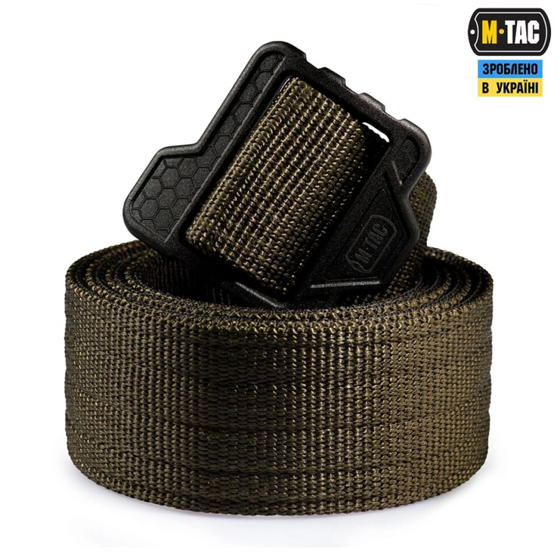 РЕМІНЬ M-TAC D/D TACTICAL BELT HEX OLIVE/BLACK / 10043802-L