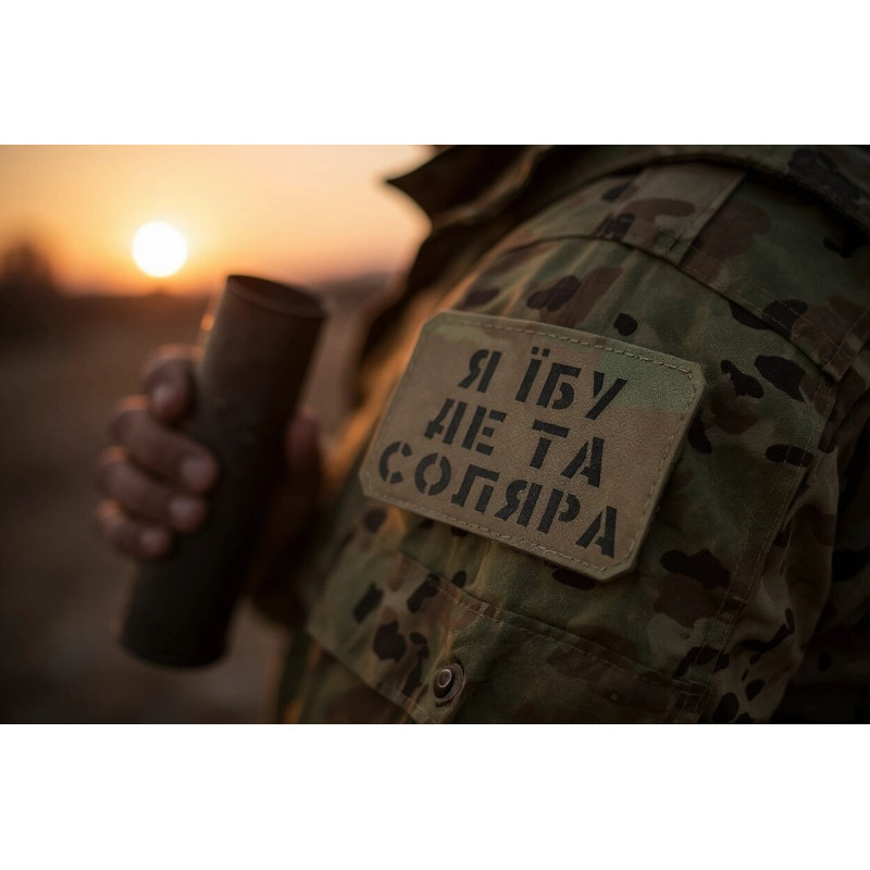 Шеврон ʼʼЯ Їб.. де соляра ʼʼ Multicam/Black