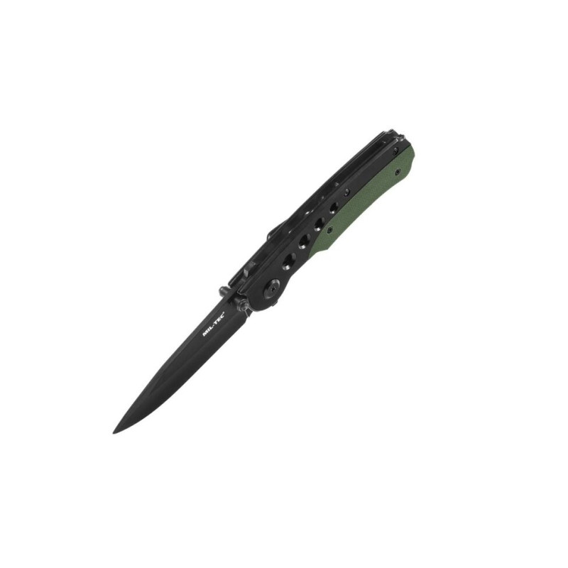 Ніж складаний Mil-Tec One-Hand Black Olive