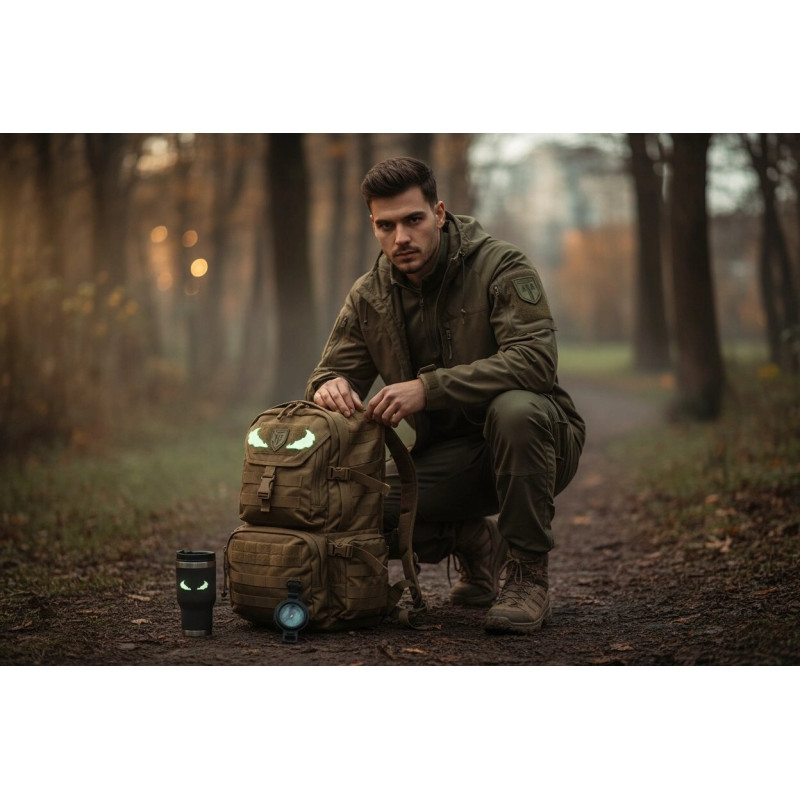 ПАТЧ CAMOTEC ОЧІ ВЕНОМА (2.5*8) ЧОРНИЙ/ЛЮМІН