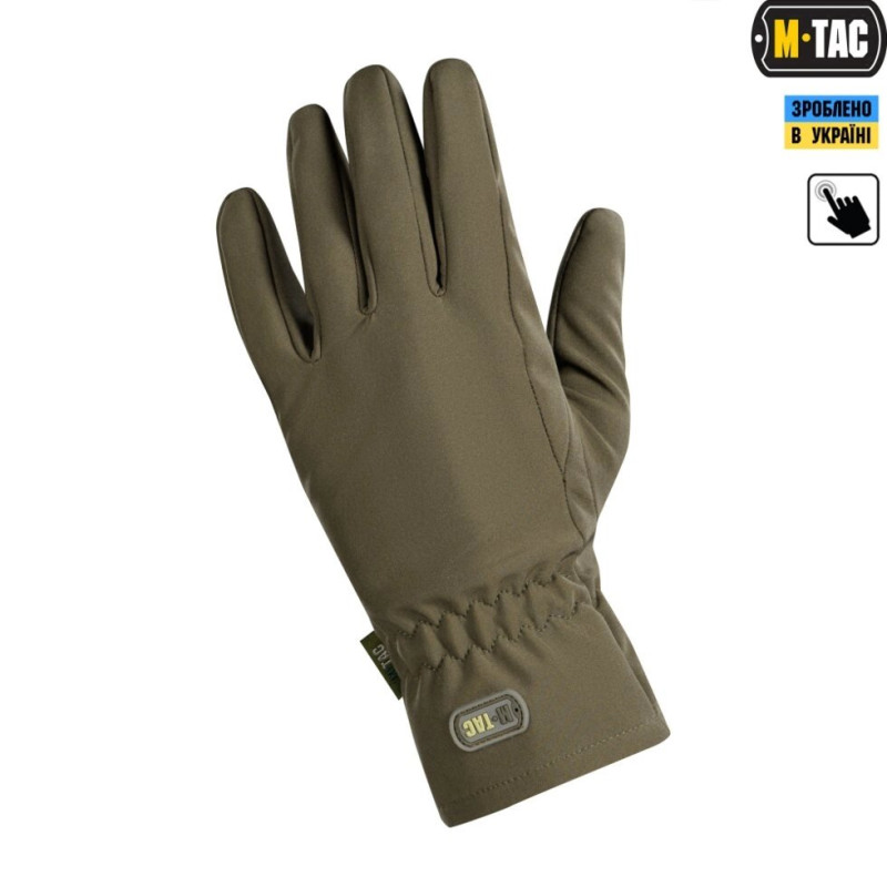 M-TAC РУКАВИЧКИ WINTER SOFT SHELL OLIVE L