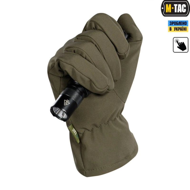 M-TAC РУКАВИЧКИ WINTER SOFT SHELL OLIVE XL