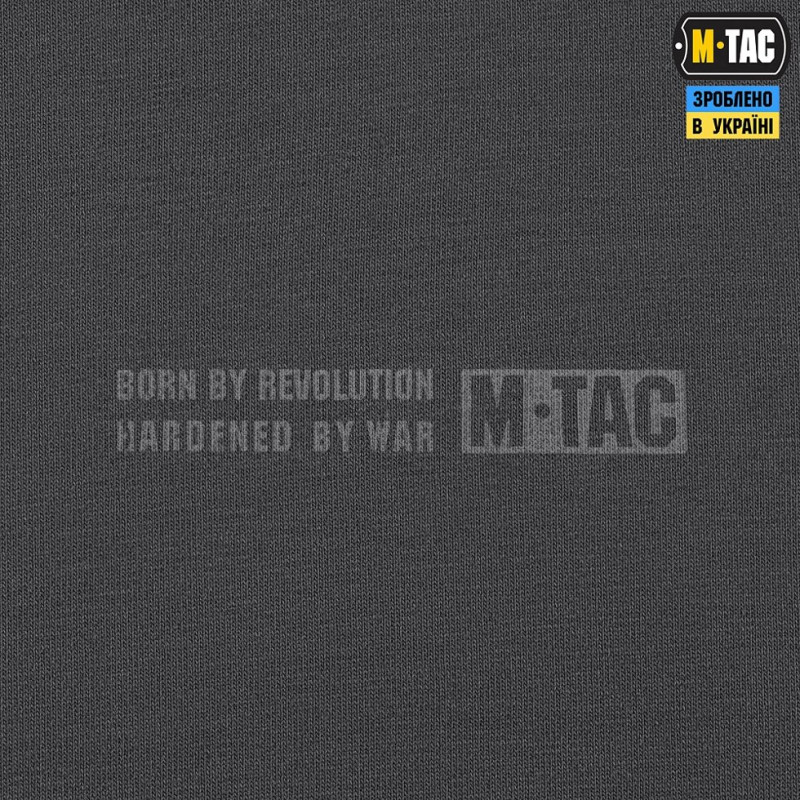 Кофта M-Tac Hoodie Born by Revolution Dark Grey XXL
